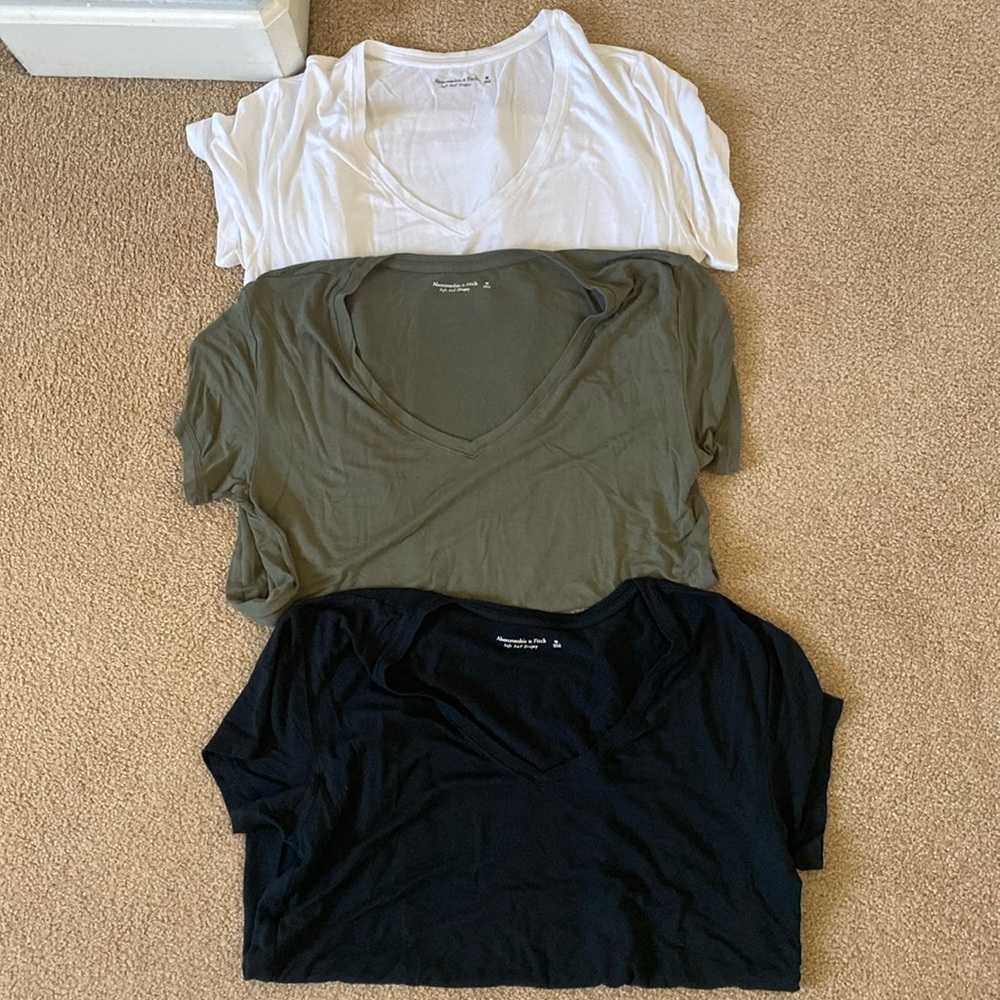 3 Abercrombie tees